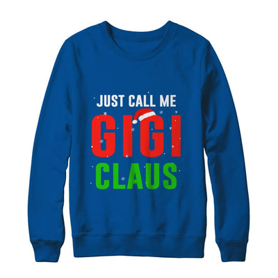 Santa Gigi Claus Matching Family Christmas Pajamas-T-Shirt & Sweatshirt-Crewneck Sweatshirt-Deep Royal