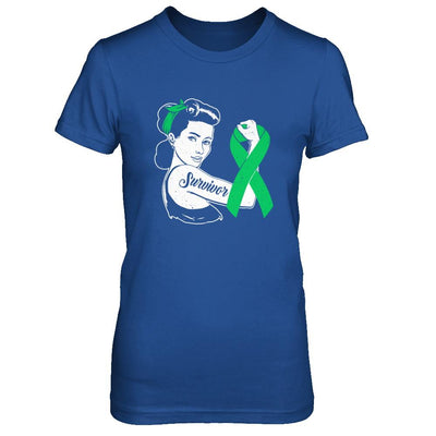 We Can Cure It Liver Cancer Green Awareness Survivor-T-Shirt & Hoodie-Women's T-Shirt-Royal