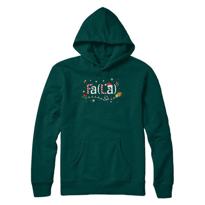 Cute Math Fa La Funny Christmas-T-Shirt & Sweatshirt-Pullover Hoodie-Deep Forest