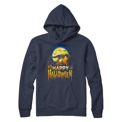 Saurus T Rex Dinosaur Halloween-T-Shirt & Hoodie-Pullover Hoodie-Navy