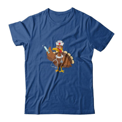 Nurse Turkey Funny Thanksgiving For Nurses-T-Shirt & Hoodie-Classic T-Shirt-Royal