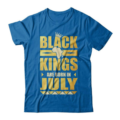 Black Kings Are Born In July Birthday-T-Shirt & Hoodie-Classic T-Shirt-Royal