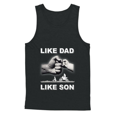 Like Dad Like Son Motorcross Dirtbike Fathers Day-T-Shirt & Hoodie-Unisex Tank-Black