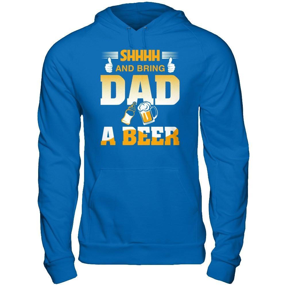 Bring Dad A Beer-T-Shirt & Hoodie-Pullover Hoodie-Royal