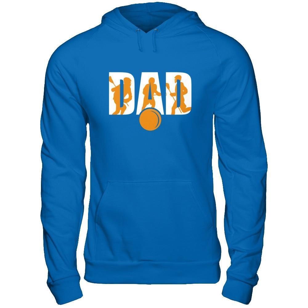 Lacrosse Dad Father's Day-T-Shirt & Hoodie-Pullover Hoodie-Royal