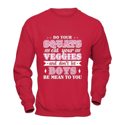 Do Your Squats Eat Your Veggies-T-Shirt & Hoodie-Crewneck Sweatshirt-Red