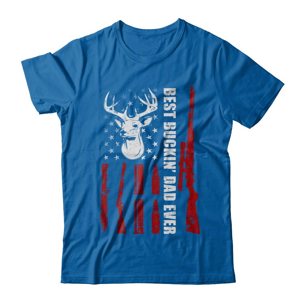 Best Buckin Dad Ever Deer Hunting Father's Day Gift-T-Shirt & Hoodie-Classic T-Shirt-Royal