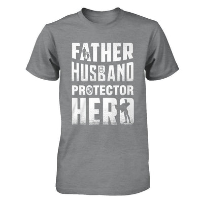 Father Husband Protector Hero-T-Shirt & Hoodie-Classic T-Shirt-Sport Grey