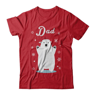 Dad Bear Christmas Santa Pajamas-T-Shirt & Sweatshirt-Classic T-Shirt-Red