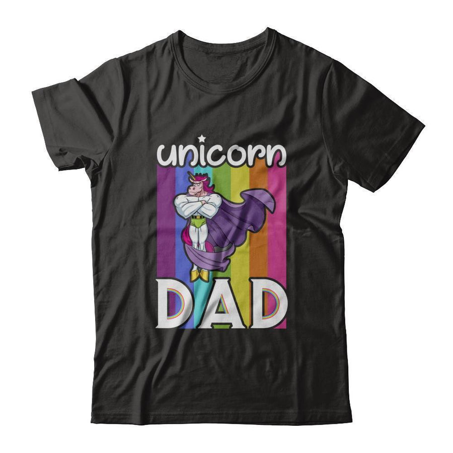 Funny Unicorn Dad-T-Shirt & Hoodie-Classic T-Shirt-Black