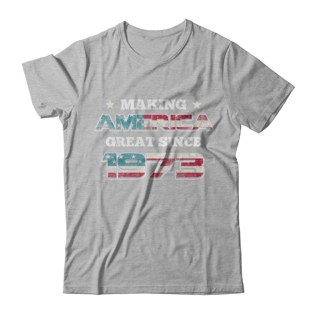 Making America Great Since 1973 48th Birthday-T-Shirt & Hoodie-Premium T-Shirt-Heather Gray