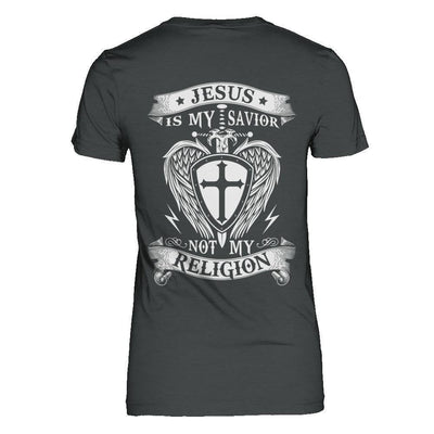 Knight Templar Jesus Is My Savior Not My Religion-T-Shirt & Hoodie-Women's T-Shirt-Dark Heather