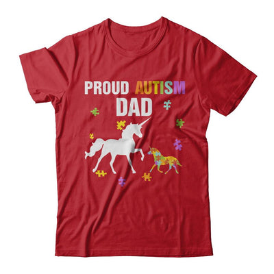 Proud Autism Dad Unicorn Autism Awareness-T-Shirt & Hoodie-