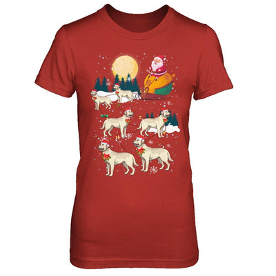 Dog Reindeer Labrador Christmas Gift-T-Shirt & Sweatshirt-Women's T-Shirt-Red