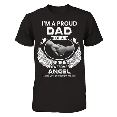 I'm A Proud Dad Of A Freaking Awesome Angel-T-Shirt & Hoodie-Classic T-Shirt-Black