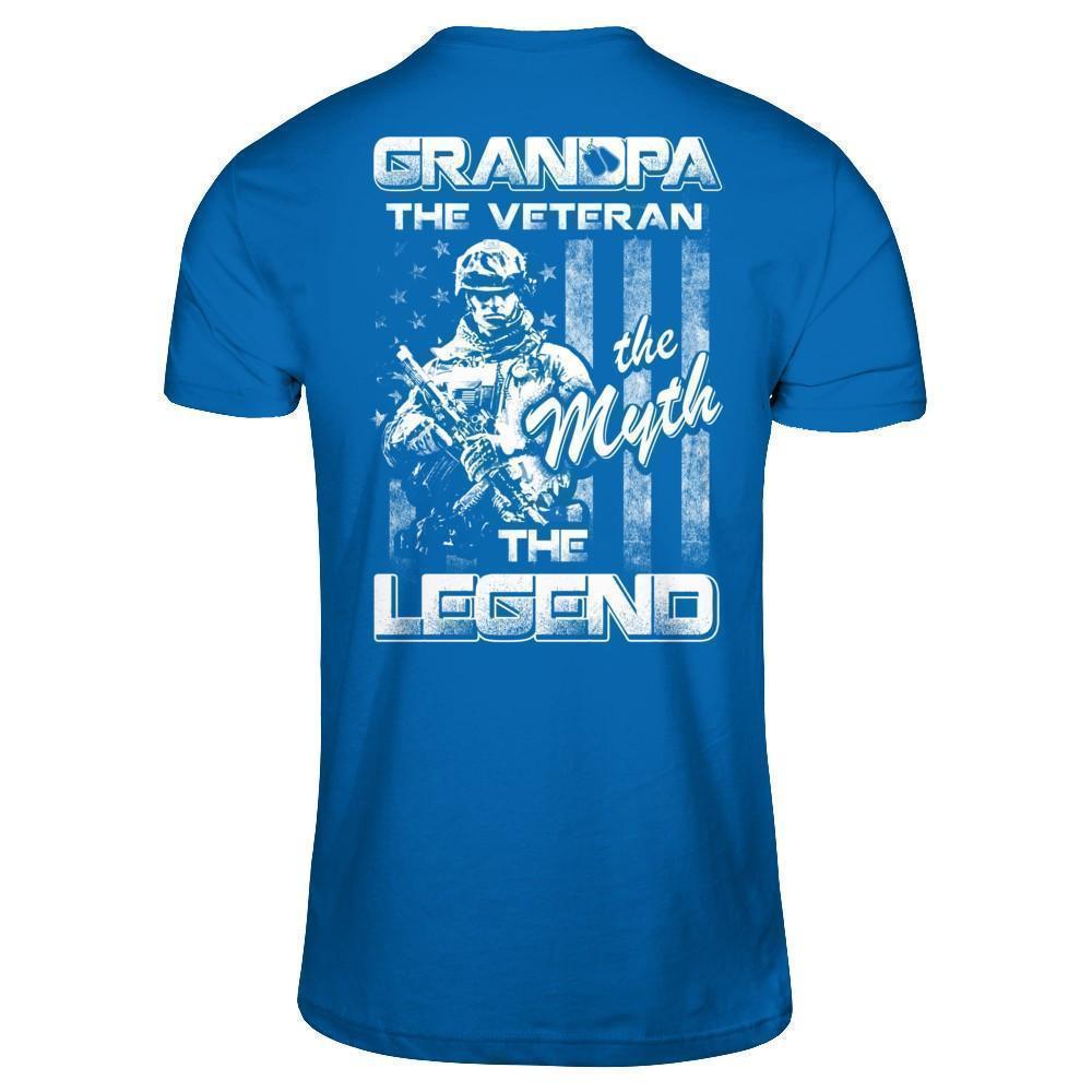 Grandpa The Veteran The Myth The Legend-T-Shirt & Hoodie-Classic T-Shirt-Royal