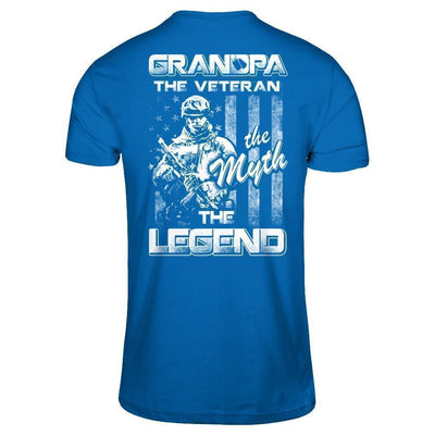 Grandpa The Veteran The Myth The Legend-T-Shirt & Hoodie-Classic T-Shirt-Royal