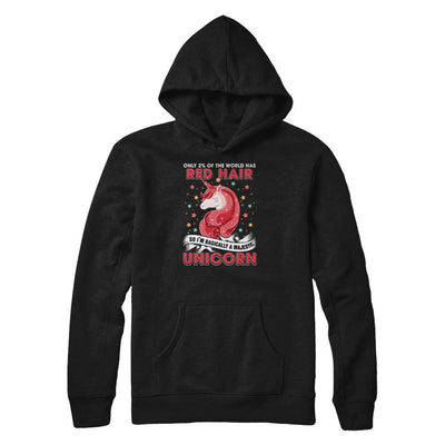 Only 2 Percent Of The World Has Red Hair Majestic Unicorn-T-Shirt & Tank Top-Pullover Hoodie-Black