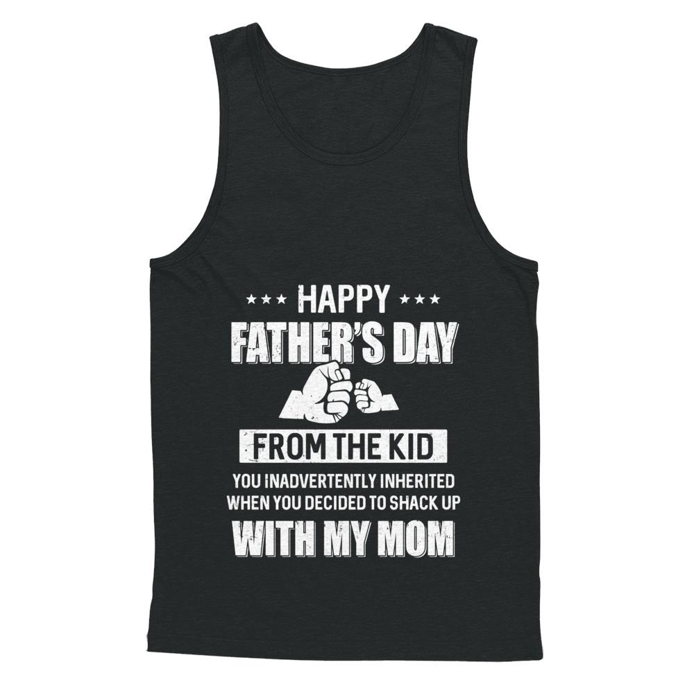 Happy Father's Day From The Kid You Inadvertently Daddy-T-Shirt & Hoodie-Unisex Tank-Black