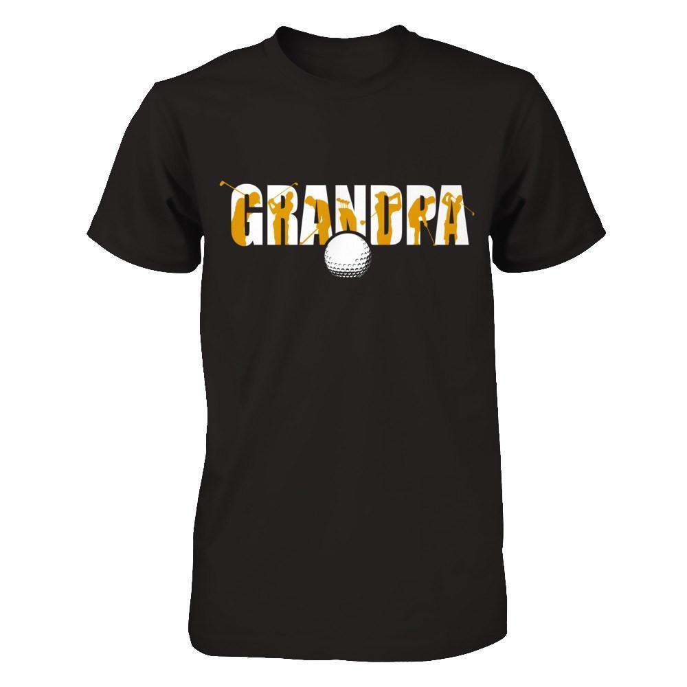 Golf Grandpa Father's Day-T-Shirt & Hoodie-Classic T-Shirt-Black