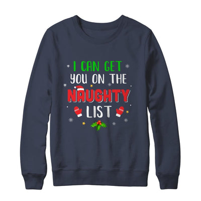 I Can Get You On The Naughty List Funny Christmas-T-Shirt & Sweatshirt-Crewneck Sweatshirt-Navy