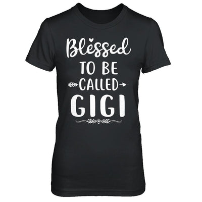 Funny Grandma Blessed To Be Called Gigi-T-Shirt & Hoodie-Women's T-Shirt-Black
