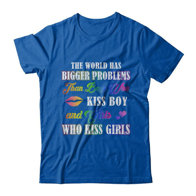 Lgbt Gay Lesbian The World Has Bigger Problems Than Boys-T-Shirt & Hoodie-Premium T-Shirt-Royal