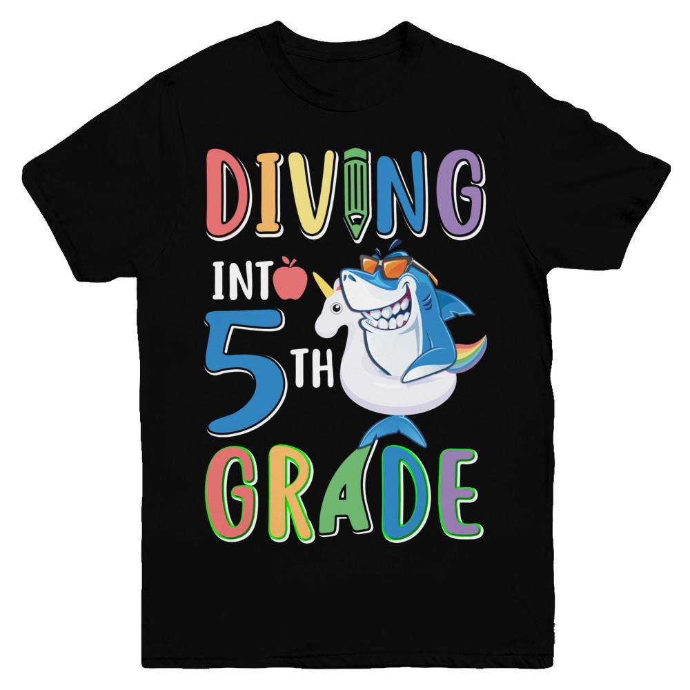 Diving Into 5th Grade Back To School Shark Youth