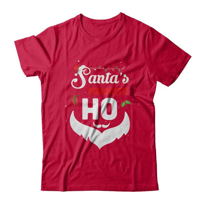 Santa's Favorite Ho Funny Christmas Gift-T-Shirt & Sweatshirt-Classic T-Shirt-Red