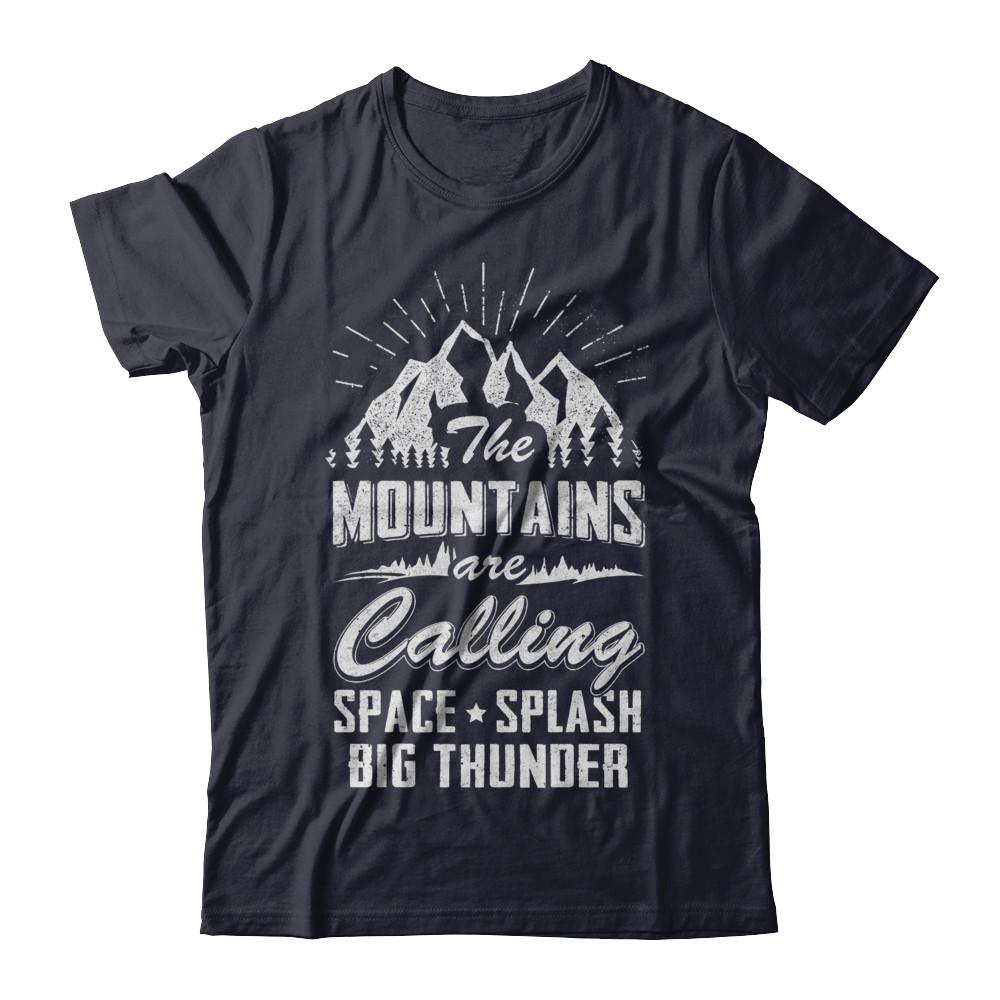 The Mountains Are Calling Space Splash Big Thunder-T-Shirt & Hoodie-Premium T-Shirt-Midnight Navy