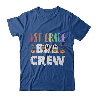 Cute Boo Crew 1st Grade Teacher Halloween-T-Shirt & Hoodie-Classic T-Shirt-Royal