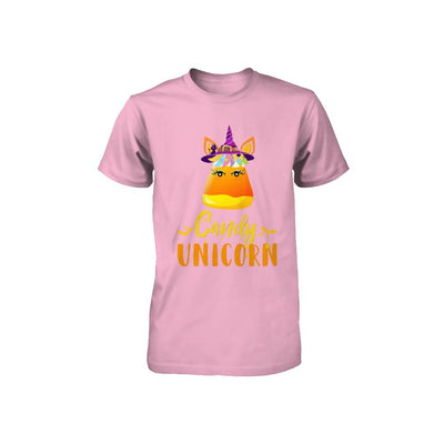 Candy Corn Unicorn Halloween Unicorn For Girls Youth-Youth Shirt-Toddler T-Shirt-Pink
