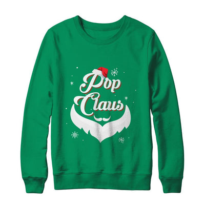 Santa Beard Matching Christmas Pajamas Pop Claus-T-Shirt & Sweatshirt-Crewneck Sweatshirt-Irish Green