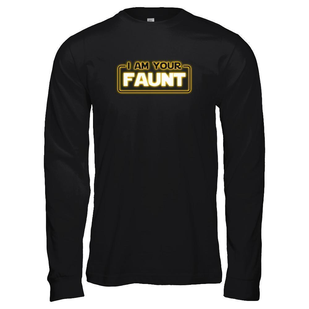 I Am Your Faunt Funny Aunt-T-Shirt & Tank Top-Long Sleeve T-Shirt-Black