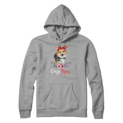 Corgi Mom Gift For Women Dog Lover-T-Shirt & Hoodie-Pullover Hoodie-Light Steel
