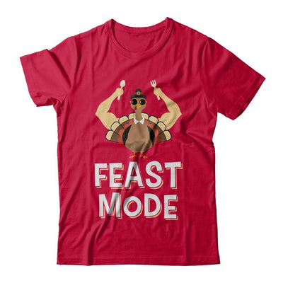 Feast Mode Food Funny Turkey Thanksgiving Day-T-Shirt & Sweatshirt-Classic T-Shirt-Red