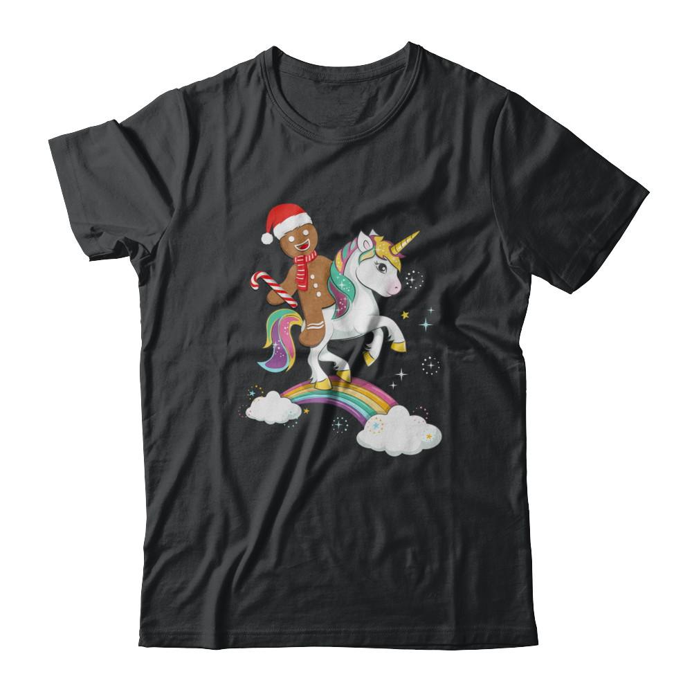 Gingerbread Man Riding A Unicorn Christmas Xmas Gift