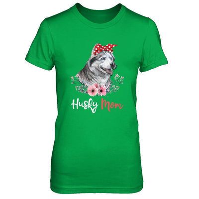 Husky Mom Gift For Women Dog Lover-T-Shirt & Hoodie-Women's T-Shirt-Irish Green