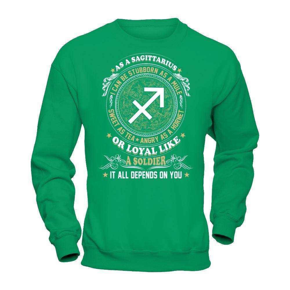 As A Sagittarius I Can Be Stubborn As A Mule-T-Shirt & Hoodie-