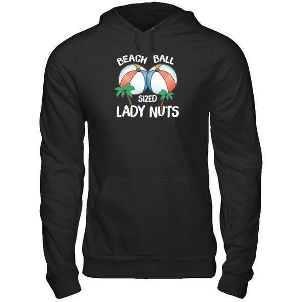Beach Ball Sized Lady Nuts-T-Shirt & Tank Top-Pullover Hoodie-Black