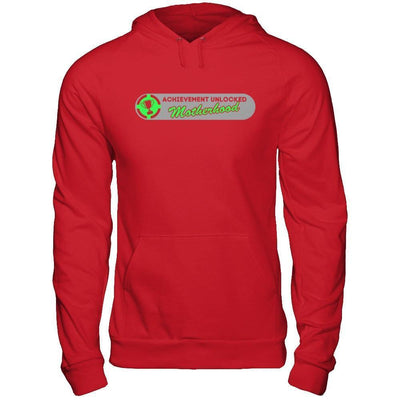 Achievement Unlocked Motherhood First Time Mom-T-Shirt & Hoodie-Pullover Hoodie-Red