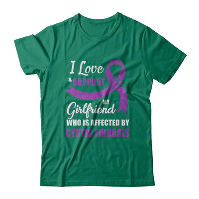 Cystic Fibrosis Awareness Support Purple Girlfriend Boyfriend-T-Shirt & Hoodie-Classic T-Shirt-Kelly Green