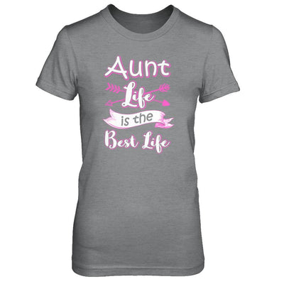 Aunt Life Is The Best Life Faunty Funny Aunty-T-Shirt & Tank Top-Women's T-Shirt-Sport Grey