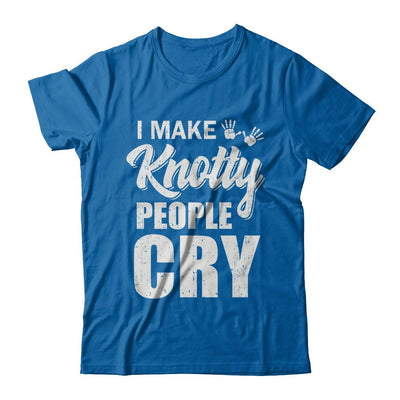 I Make Knotty People Cry Massage Therapist Gift-T-Shirt & Hoodie-Classic T-Shirt-Royal