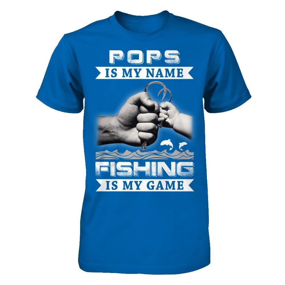 Pops Is My Name Fishing Is My Game-T-Shirt & Hoodie-Classic T-Shirt-Royal