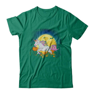 Halloween Pumpkin Unicorn Gift For Kids Girls-T-Shirt & Hoodie-Classic T-Shirt-Kelly Green