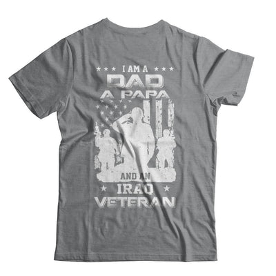 I'm A Dad A Papa And An Iraq Veteran-T-Shirt & Hoodie-Classic T-Shirt-Sport Grey