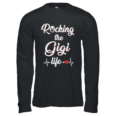 Rocking The Gigi Life Mothers Day Gifts-T-Shirt & Hoodie-Long Sleeve T-Shirt-Black