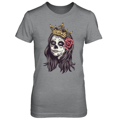 Halloween Queen Tattoos Costume Skeleton-T-Shirt & Hoodie-Women's T-Shirt-Sport Grey