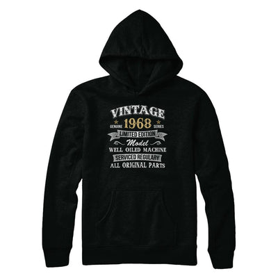 Vintage 53th Birthday Funny 1968 All Original Parts-T-Shirt & Hoodie-Pullover Hoodie-Black